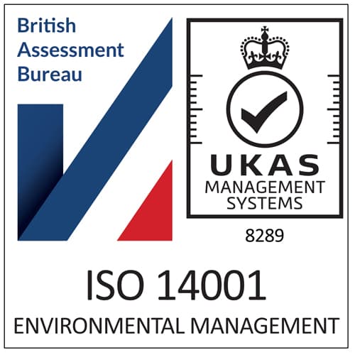 ISO 14001 Environmental Management accreditation